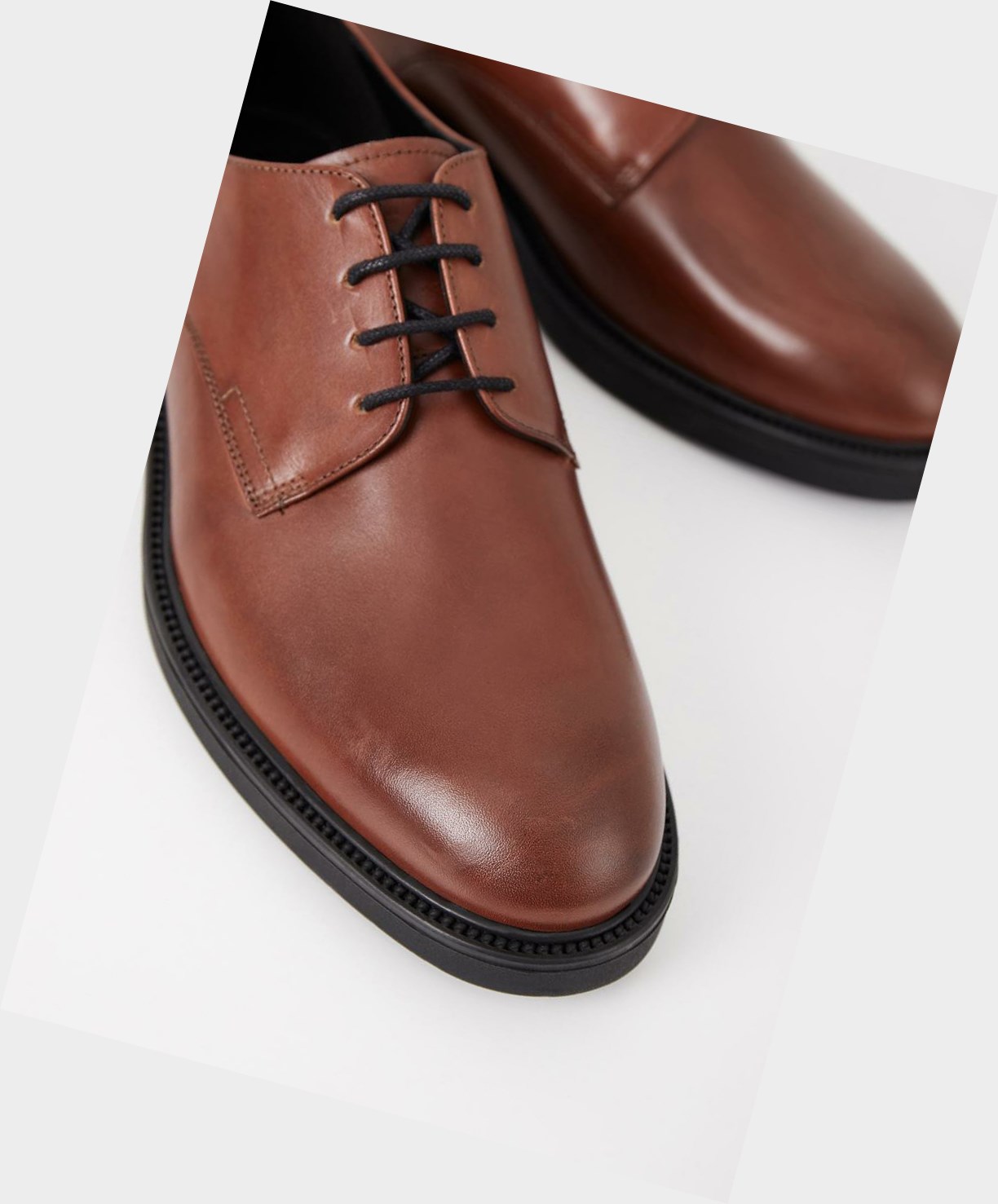 Men's Vagabond Alex M Lace Up Shoes Brown | AMEHKZ793