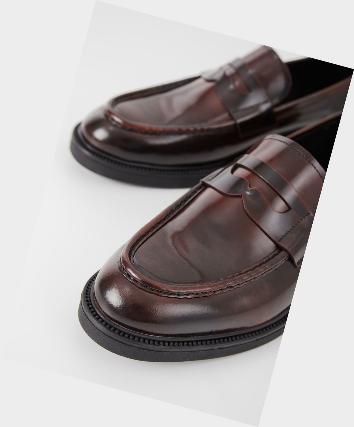 Men's Vagabond Alex M Loafers Dark Brown | PFZMHJ926