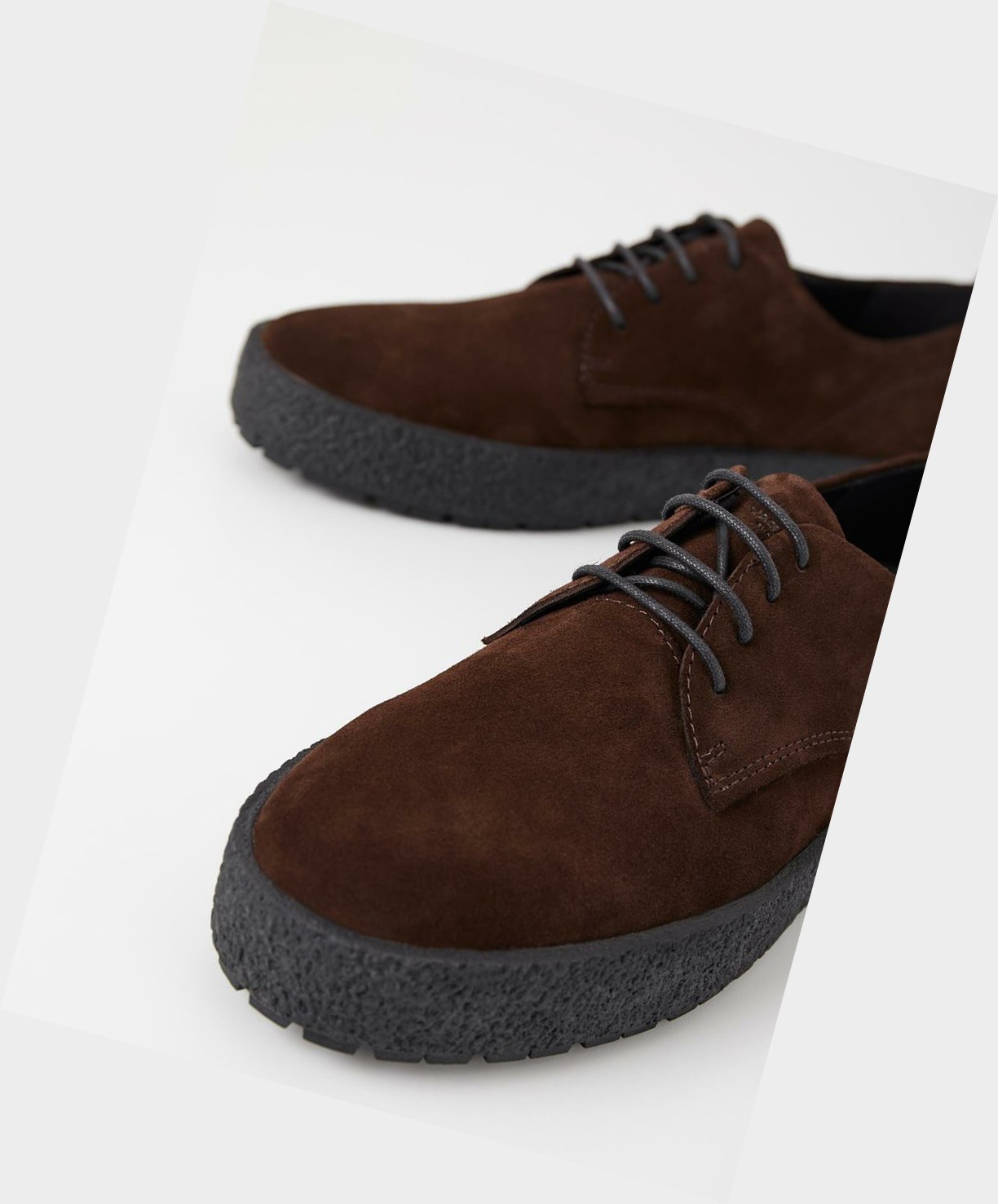 Men's Vagabond Fred Lace Up Shoes Dark Brown | PDYALI085