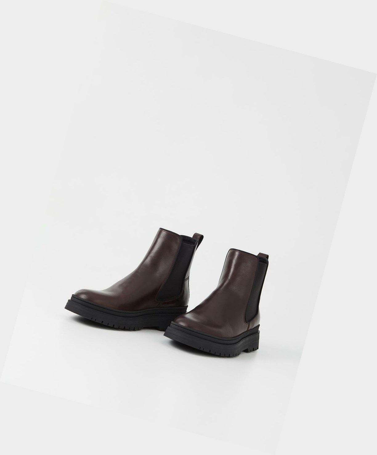 Men's Vagabond James Chelsea Boots Dark Brown | HDSXTJ143