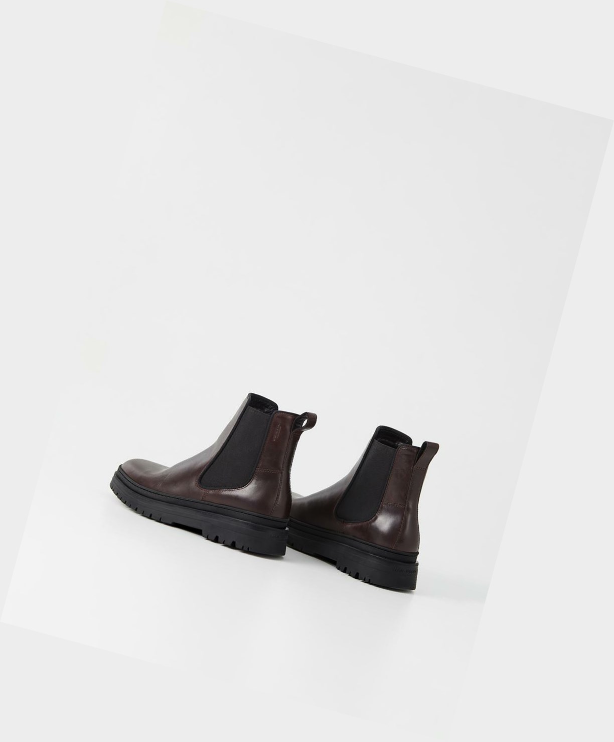 Men's Vagabond James Chelsea Boots Dark Brown | HDSXTJ143