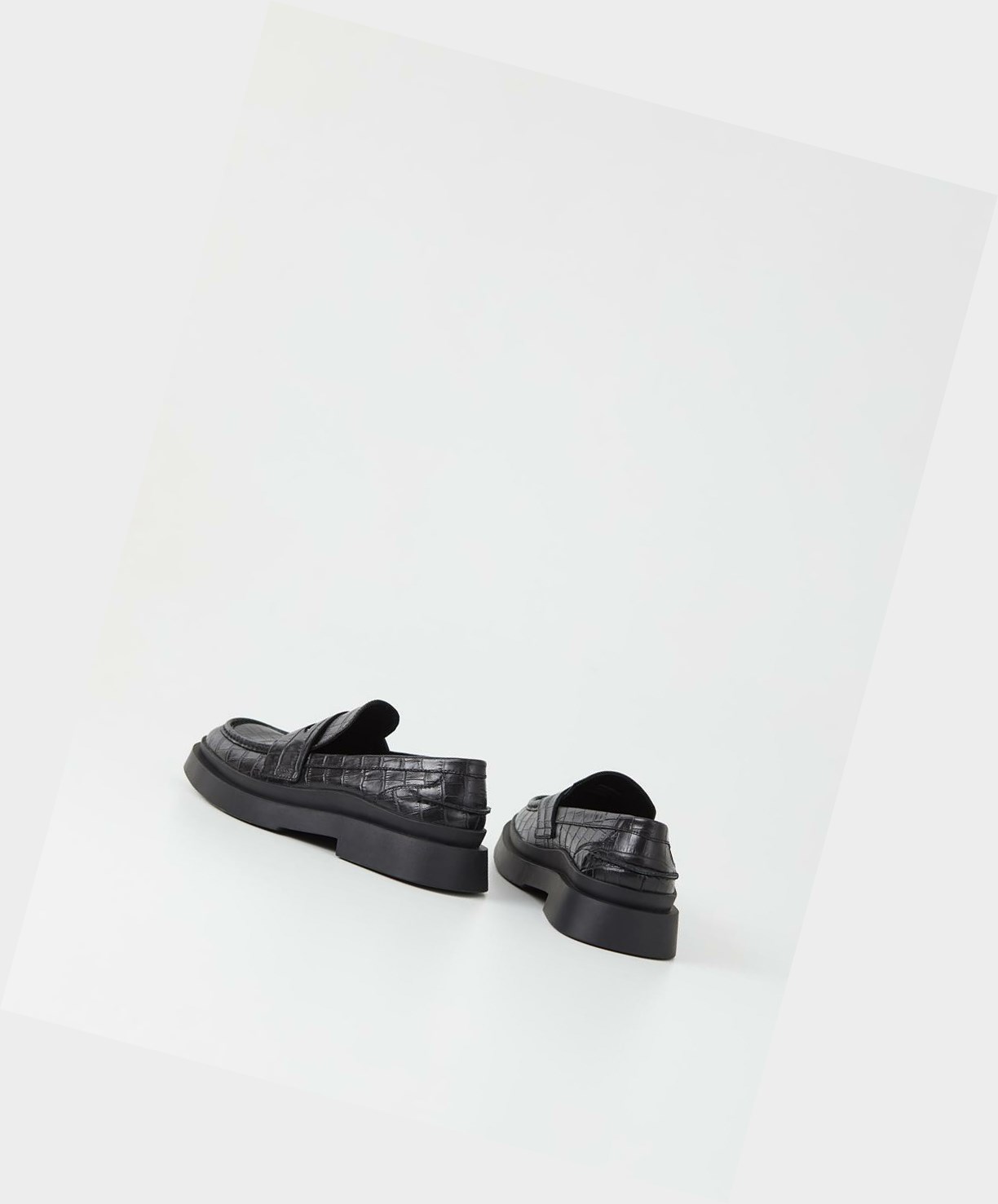 Men's Vagabond Mike Loafers Black | TMUIDE291