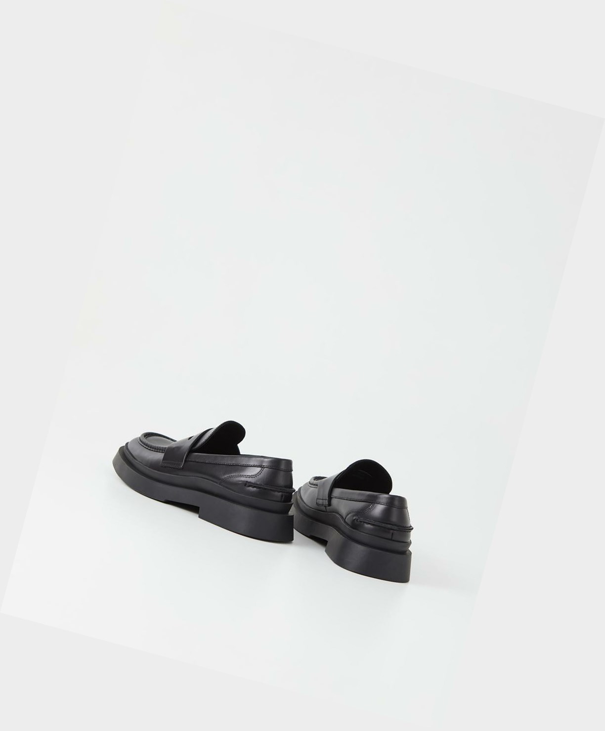 Men's Vagabond Mike Loafers Black | YBKWJN086