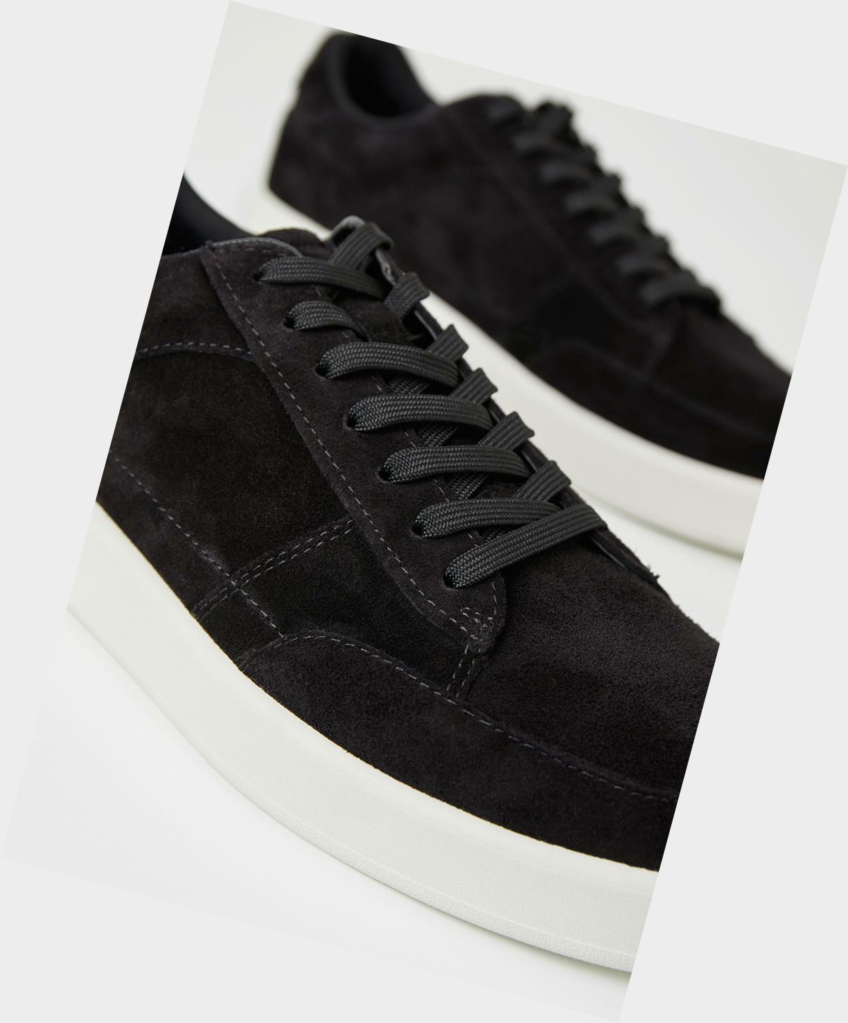 Men's Vagabond Teo Sneakers Black | BDZFXP012