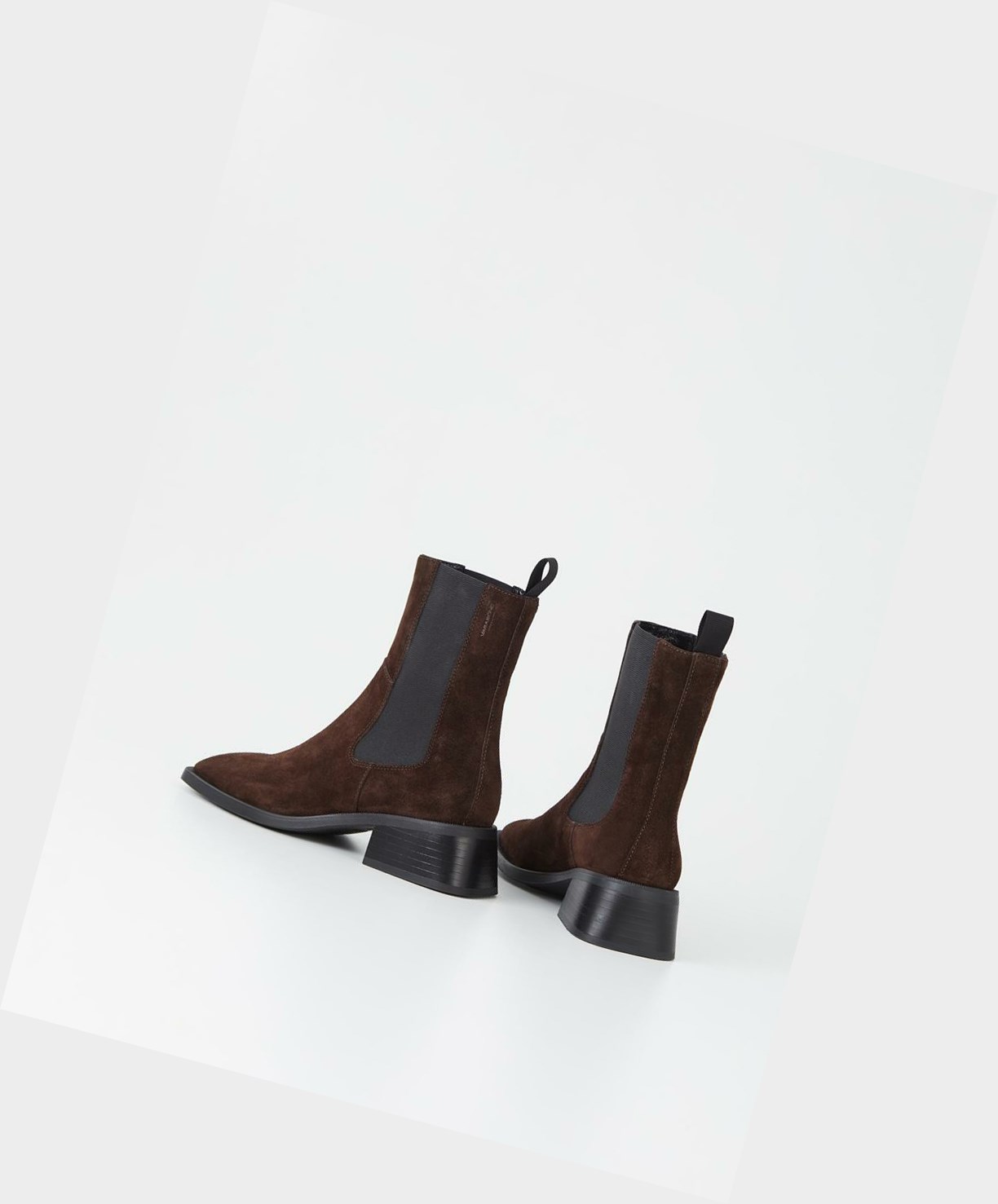 Women's Vagabond Blanca Chelsea Boots Dark Brown | TRJMKP013