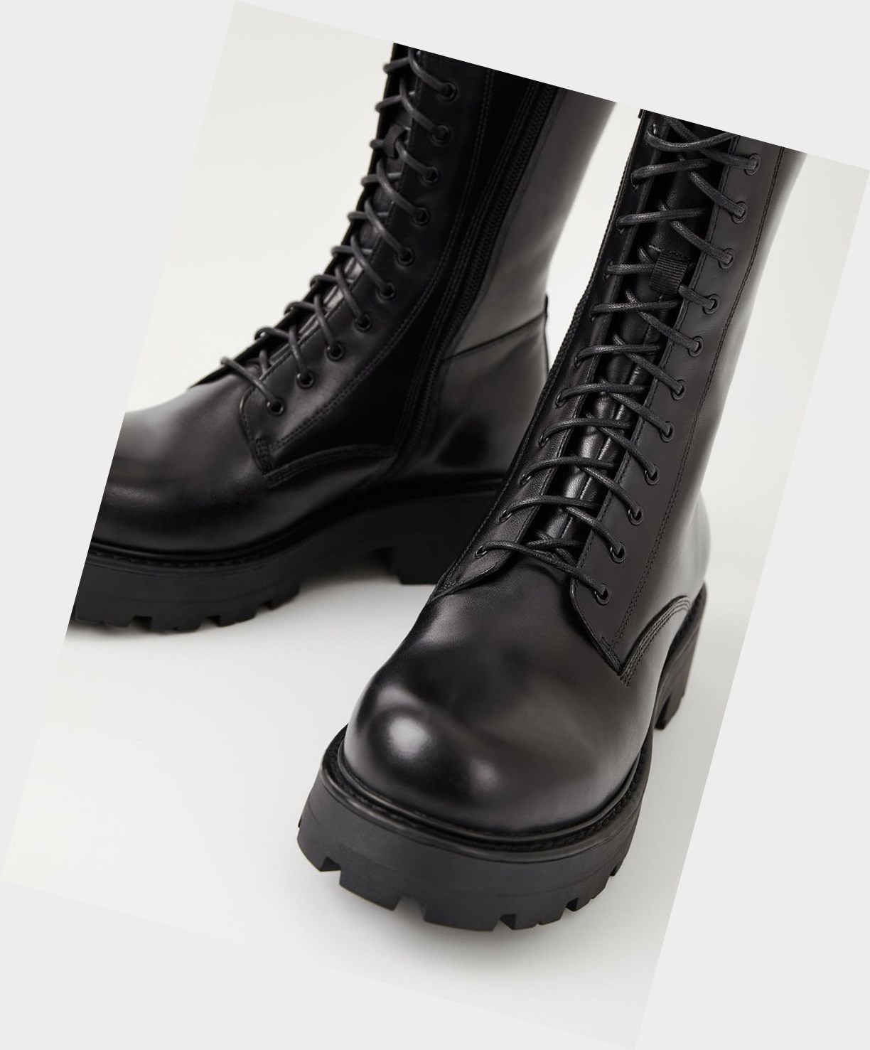 Women's Vagabond Cosmo 2.0 Lace Up Boots Black | FTAOMH764