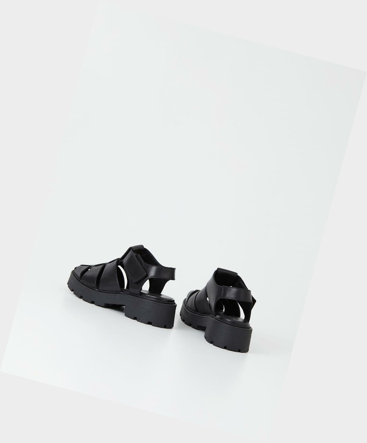 Women's Vagabond Cosmo 2.0 Platform Sandals Black | DXSHKN670