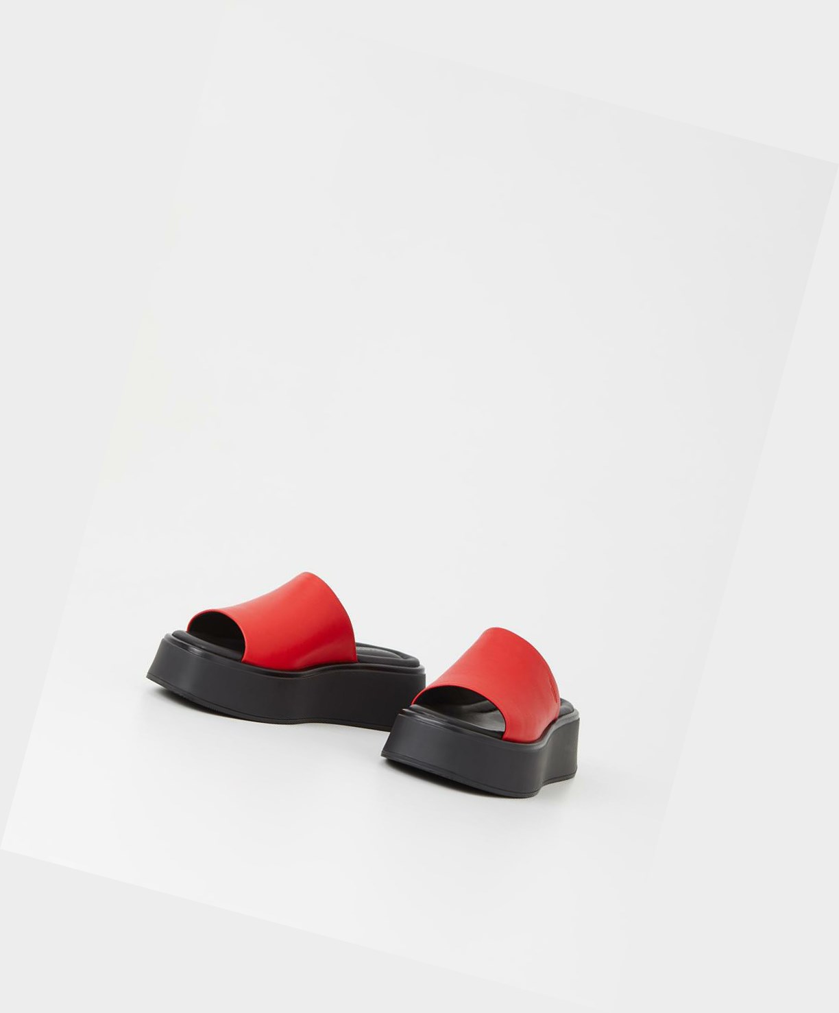 Women's Vagabond Courtney Platform Sandals Red | AJOPVG069