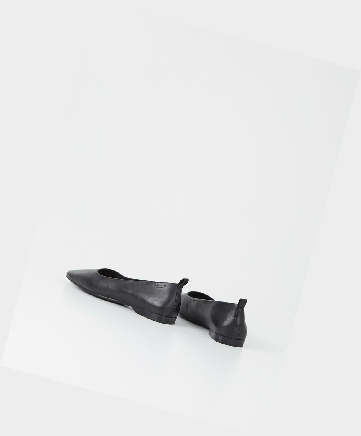 Women's Vagabond Delia Flats Black | YSDXLH541