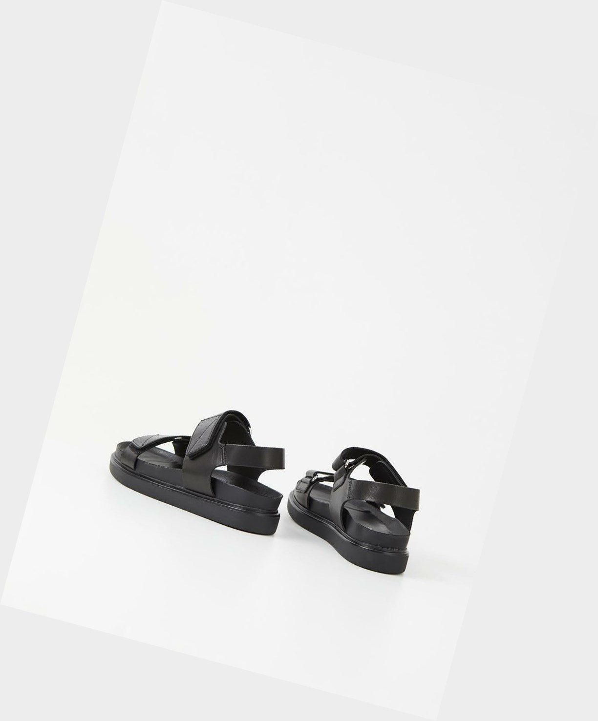 Women's Vagabond Erin Platform Sandals Black | HDVJYM091