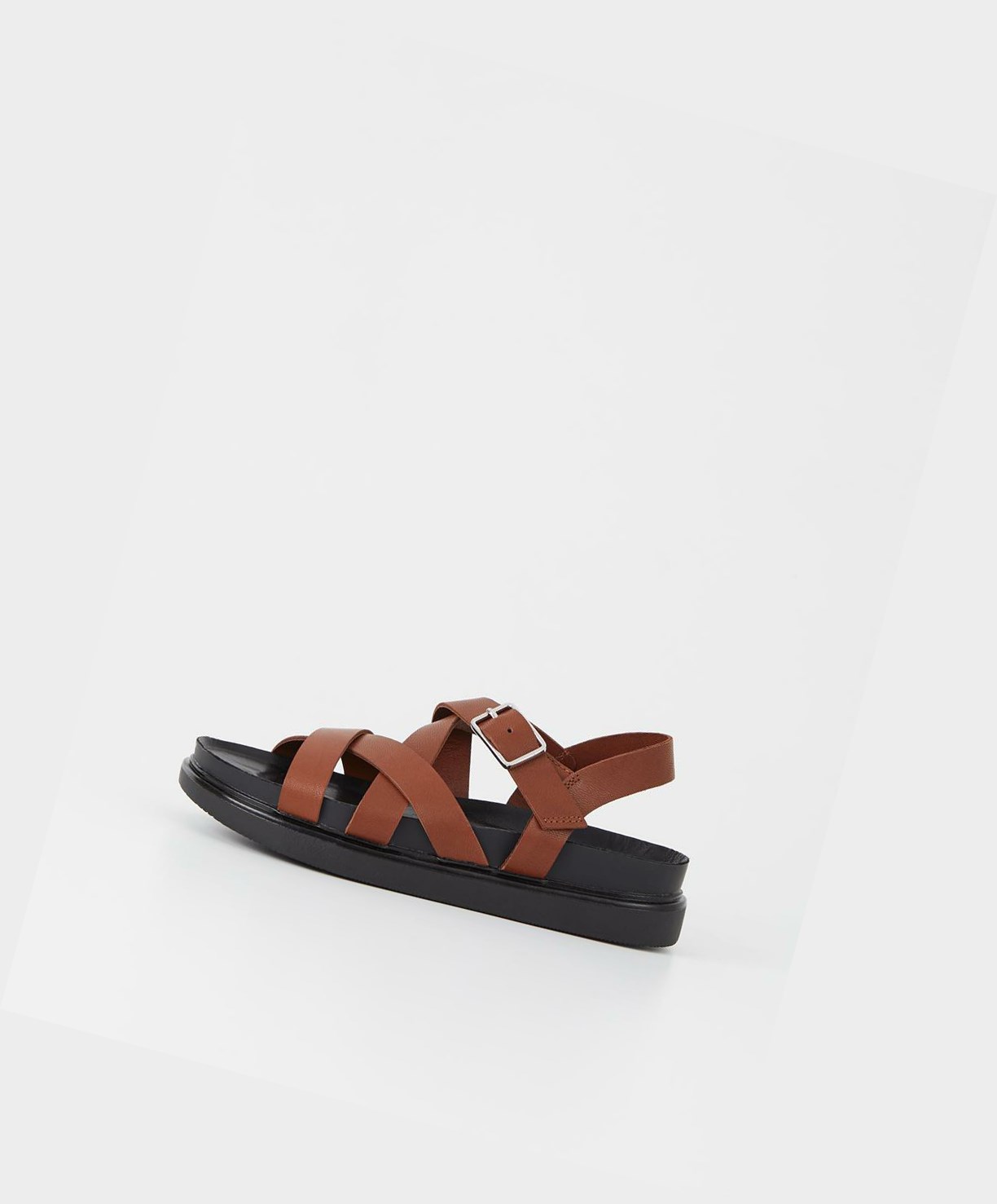 Women's Vagabond Erin Platform Sandals Brown | PZRAYW314