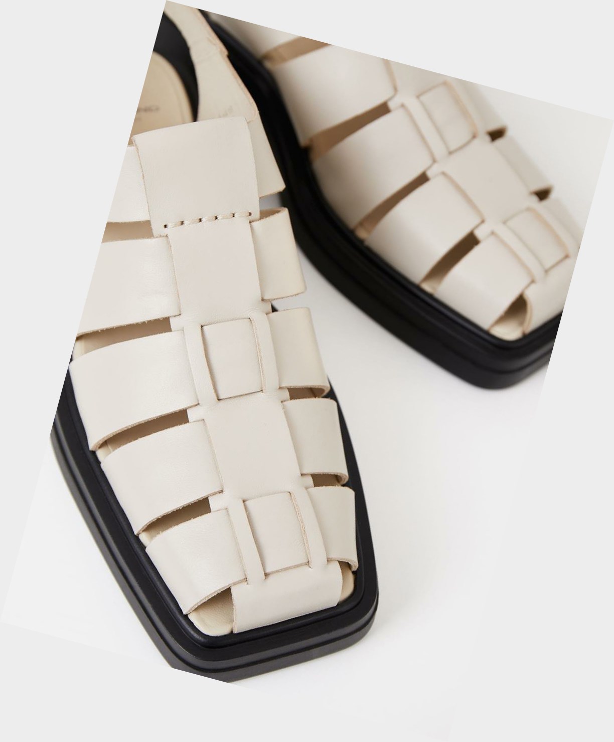 Women's Vagabond Eyra Platform Sandals White | TZCWIF956