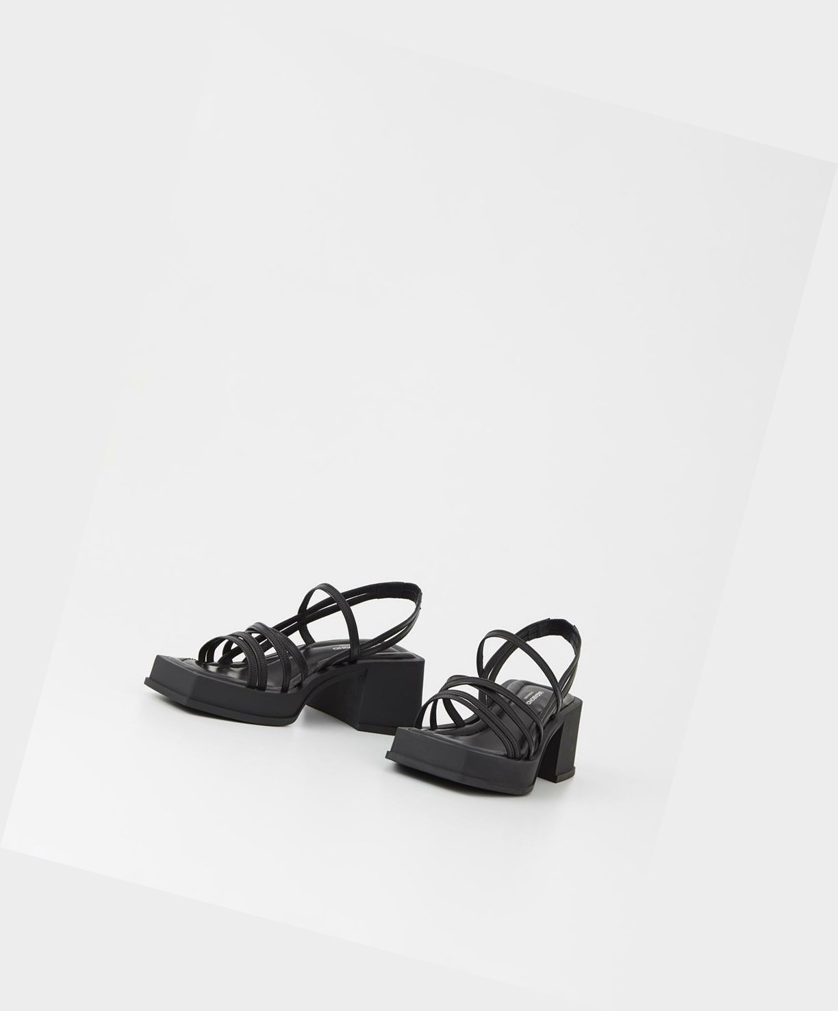 Women's Vagabond Hennie Heels Sandals Black | ZIBPQJ065