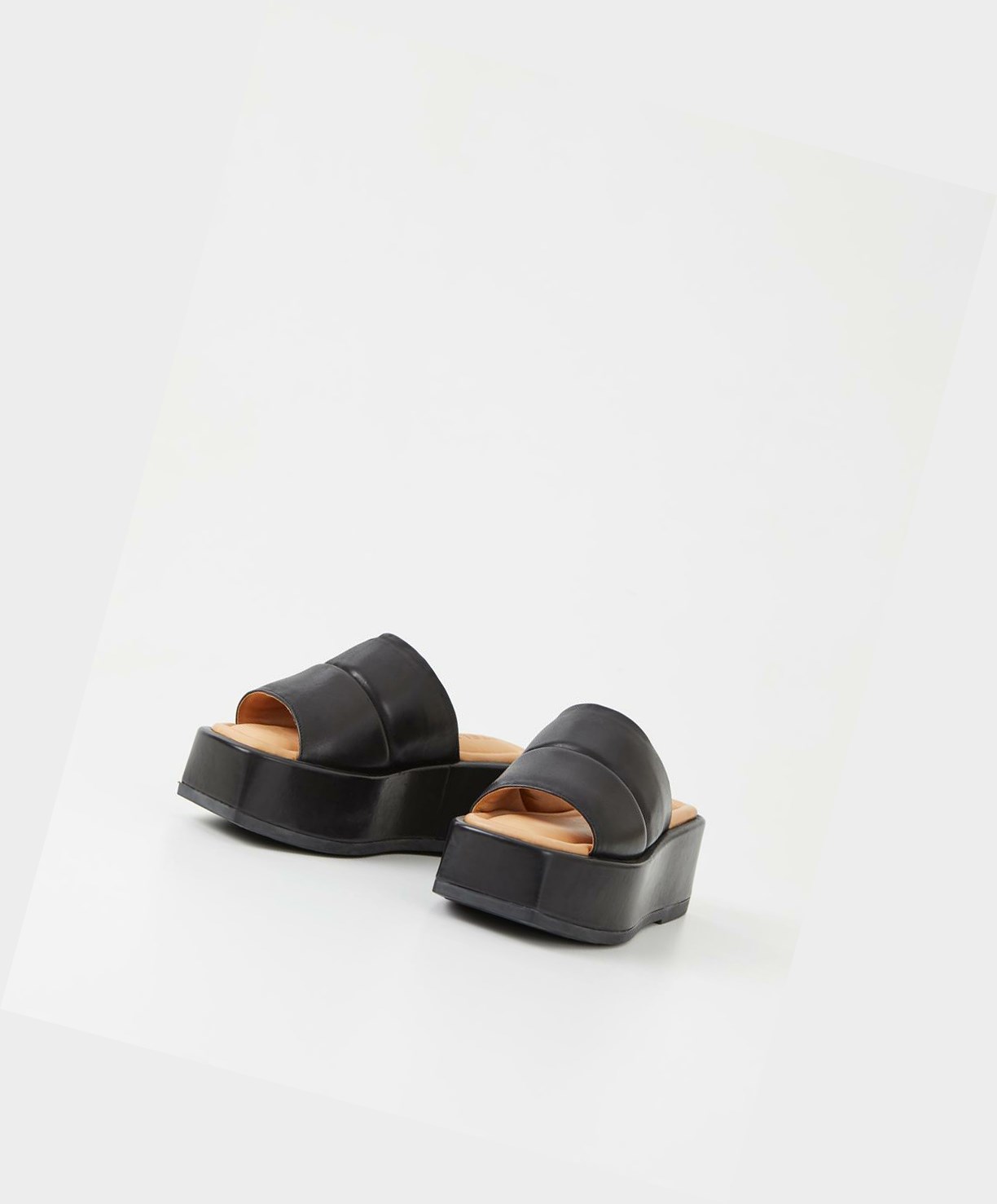 Women's Vagabond Juno Platform Sandals Black | HBDFOP426