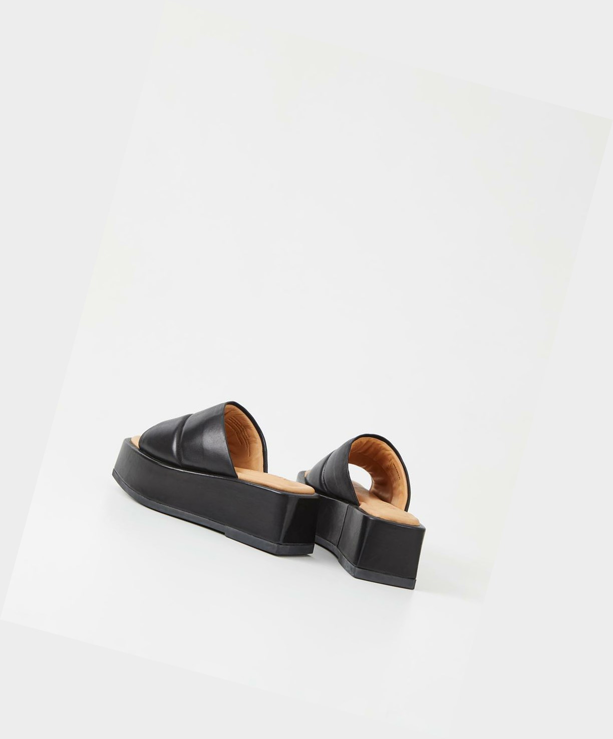 Women's Vagabond Juno Platform Sandals Black | HBDFOP426