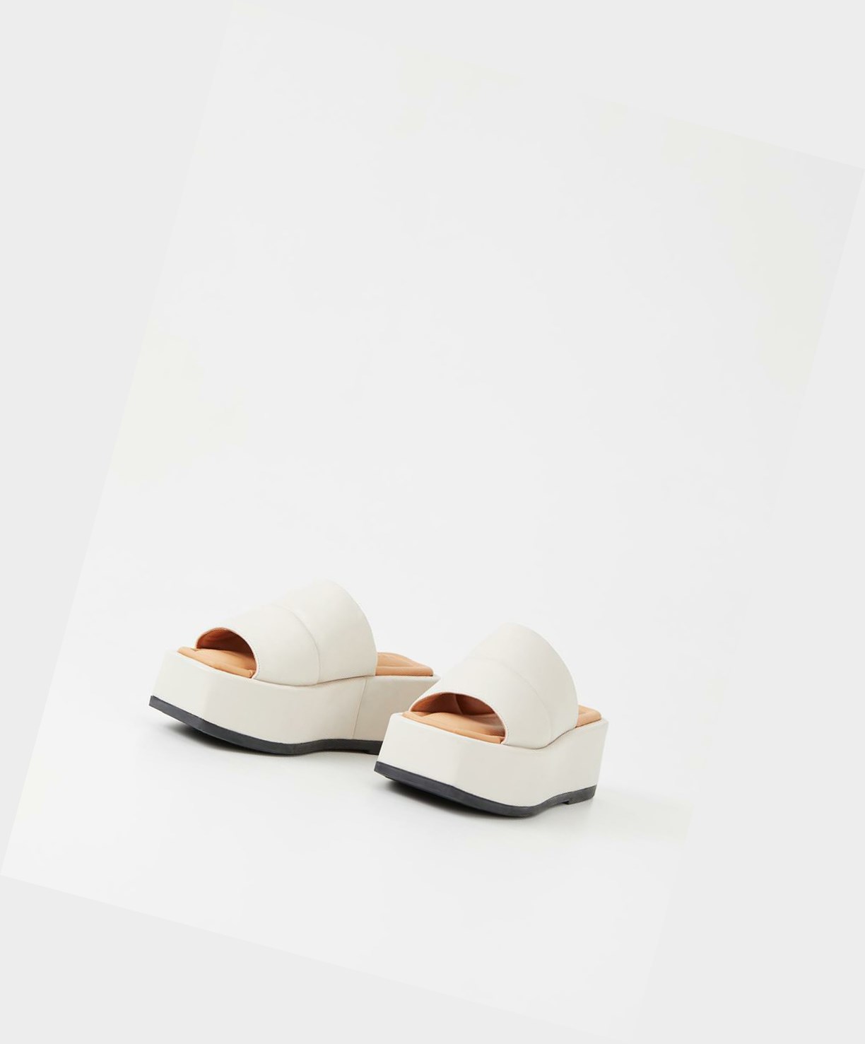 Women's Vagabond Juno Platform Sandals White | CMSFXJ896