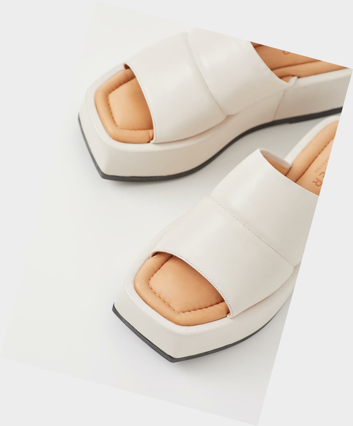 Women's Vagabond Juno Platform Sandals White | CMSFXJ896