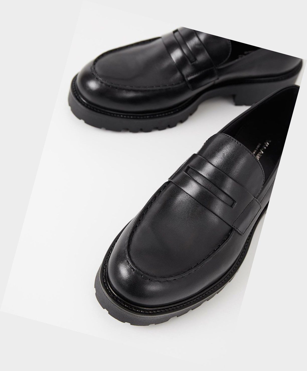 Women's Vagabond Kenova Loafers Black | CWFKXL501