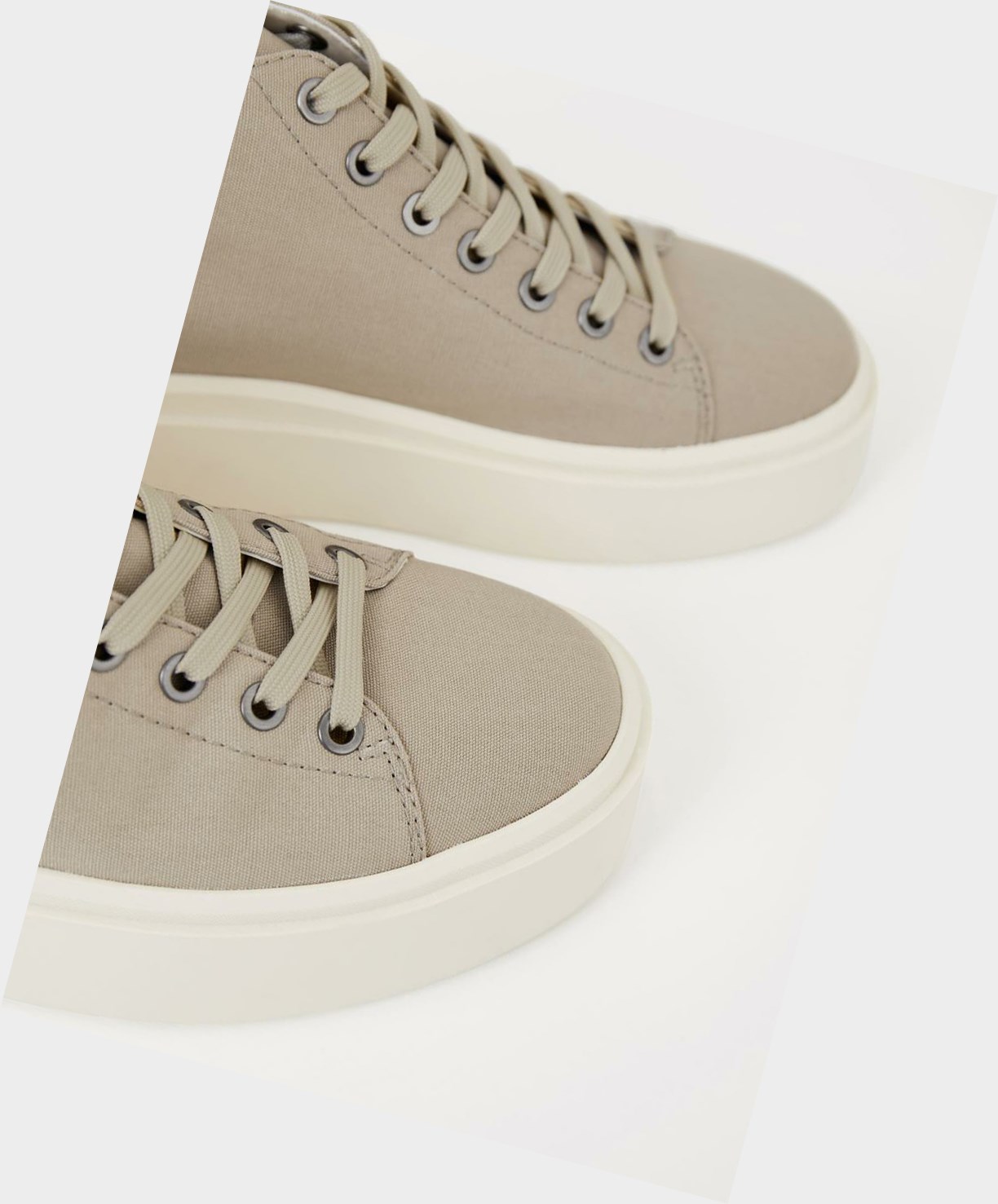 Women's Vagabond Stacy High Top Sneakers Beige | TDLCOY206