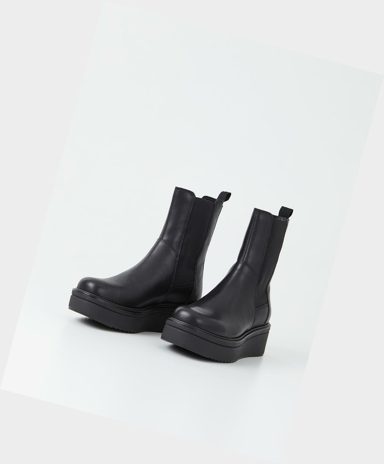 Women's Vagabond Tara Chelsea Boots Black | GBFKVL094