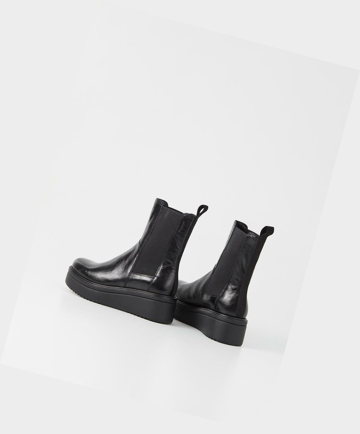 Women's Vagabond Tara Chelsea Boots Black | RDJVQC125