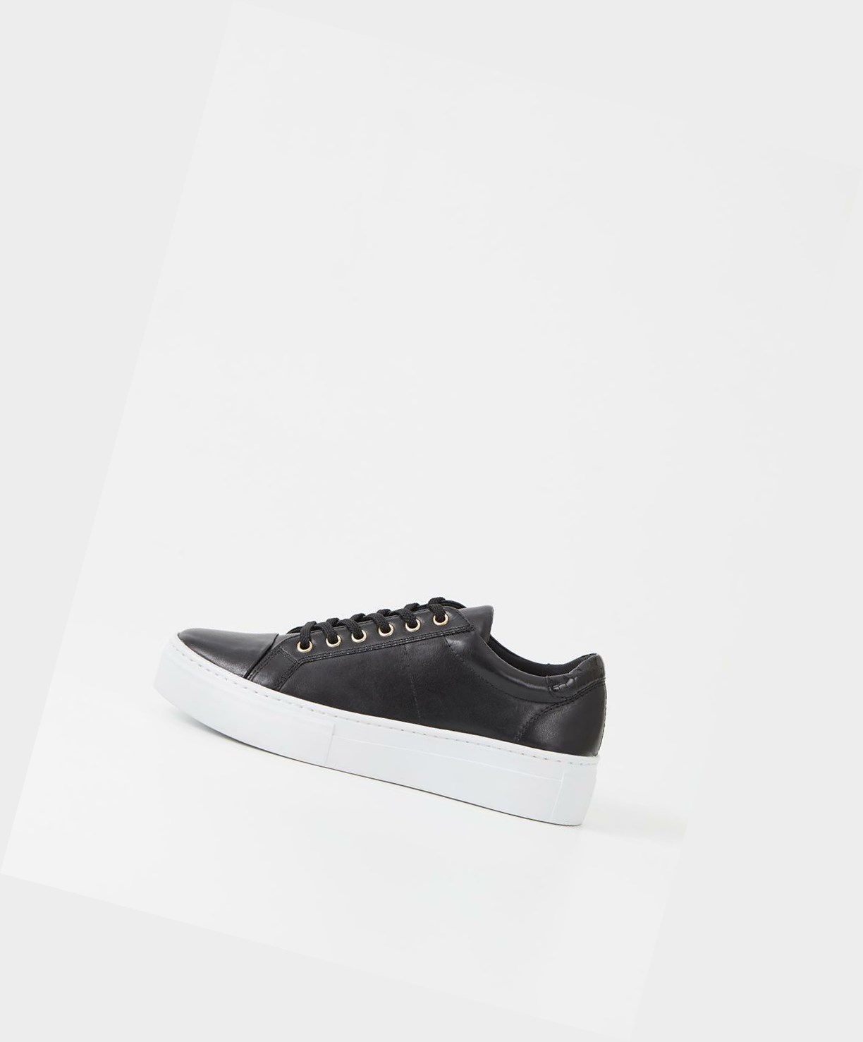 Women's Vagabond Zoe Platform Low Top Sneakers Black | FJDTSU683