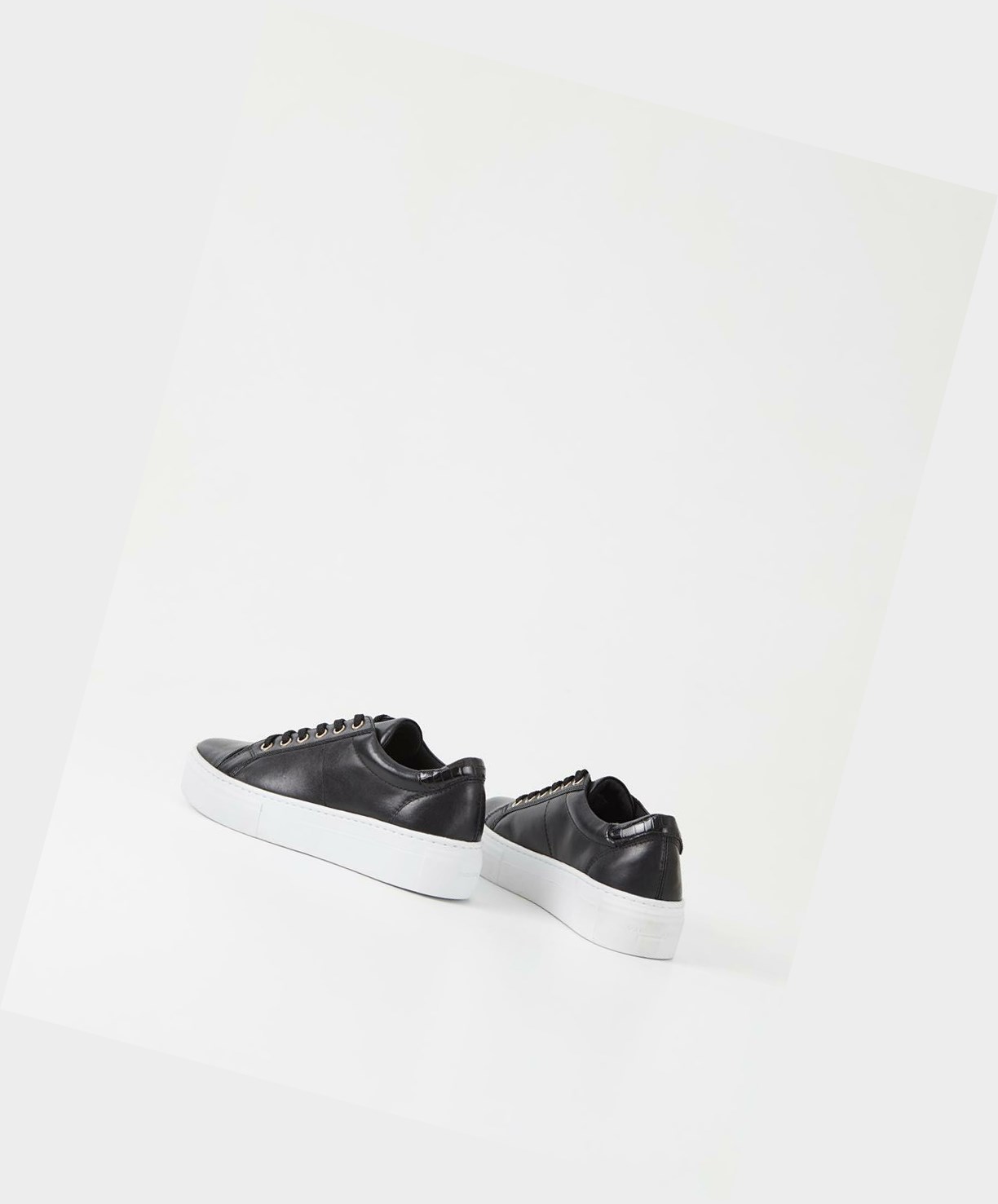 Women's Vagabond Zoe Platform Low Top Sneakers Black | FJDTSU683