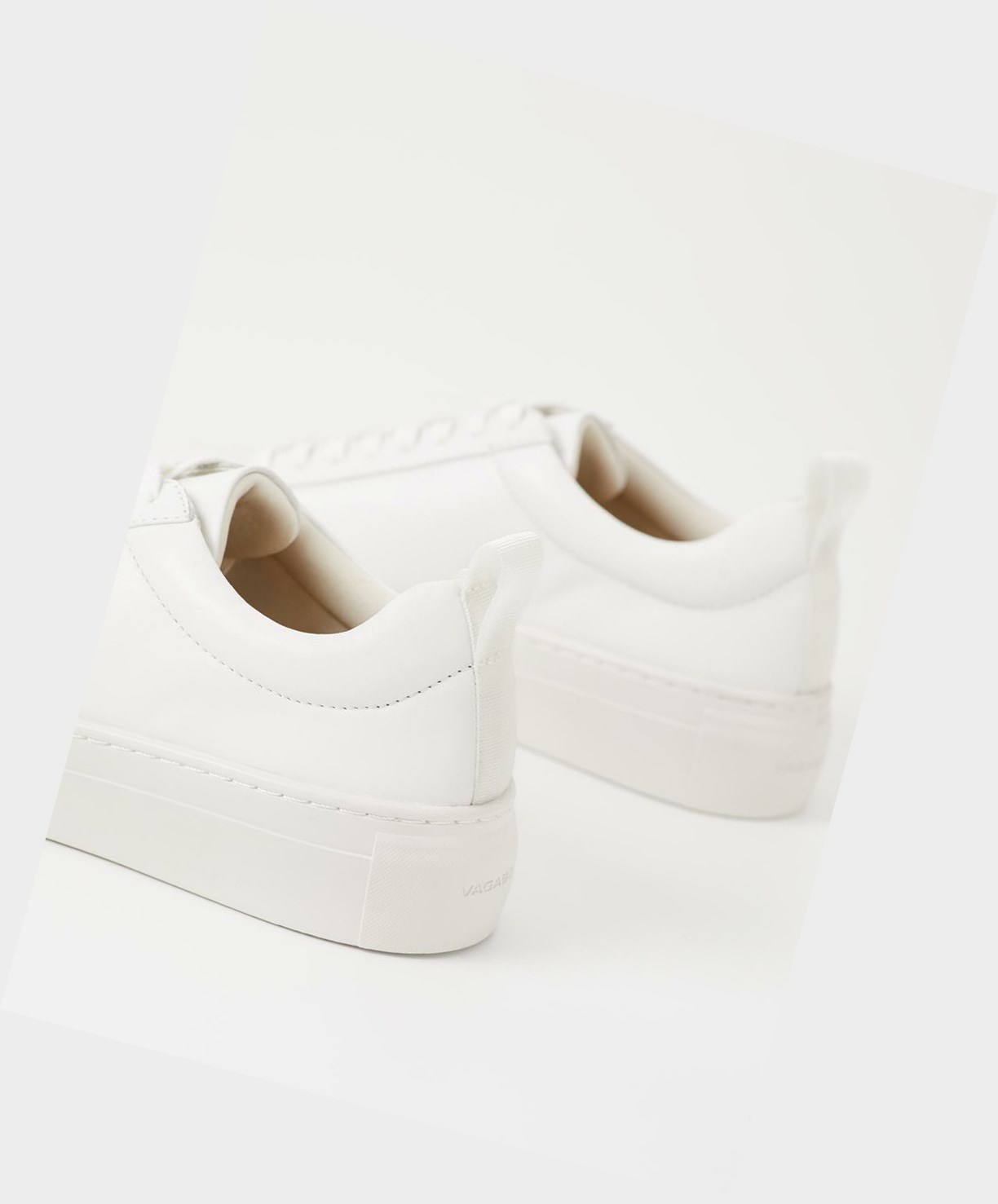 Women's Vagabond Zoe Platform Low Top Sneakers White | LGOJTA208