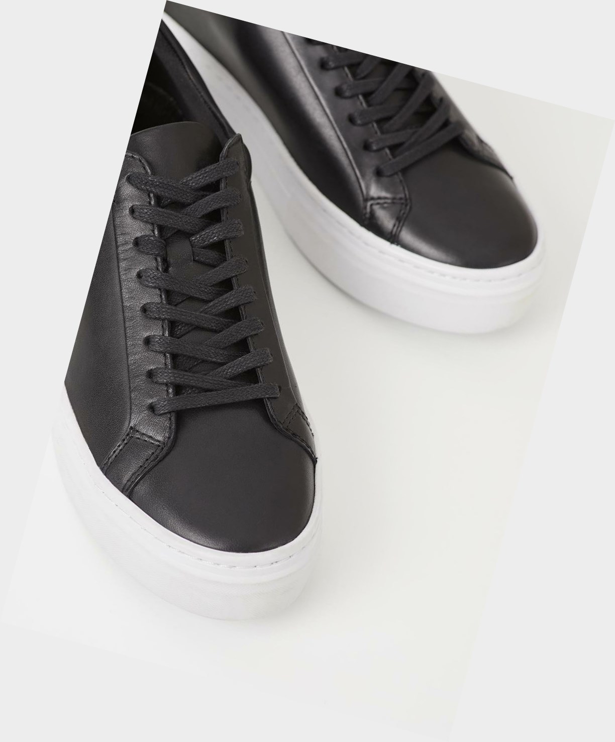 Women's Vagabond Zoe Platform Sneakers Black | WFZUID172