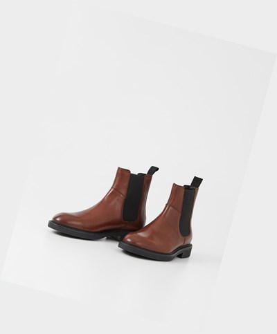 Men's Vagabond Alex M Chelsea Boots Brown | RUNFYT690