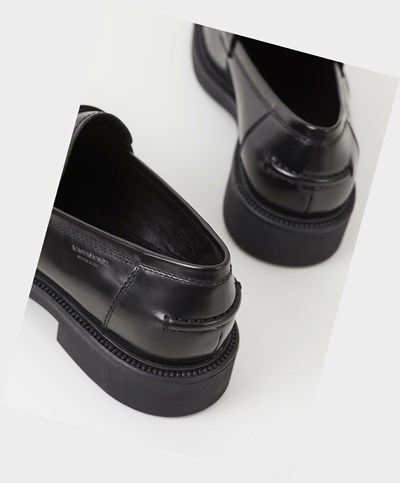 Men's Vagabond Alex M Loafers Black | IHOFZU186