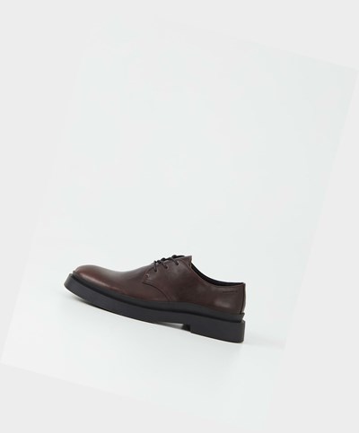 Men's Vagabond Mike Lace Up Shoes Dark Brown | ICYTRX162