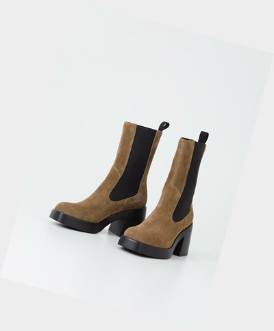 Women's Vagabond Brooke Chelsea Boots Brown | CZYTOR523