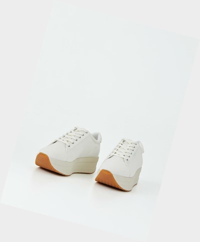 Women's Vagabond Casey Platform Sneakers White | EMTWIS529