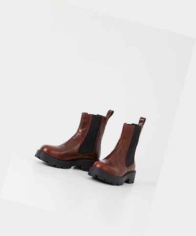 Women's Vagabond Cosmo 2.0 Chelsea Boots Brown | IVZHAL170