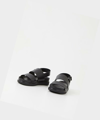 Women's Vagabond Erin Platform Sandals Black | VHTWBP835