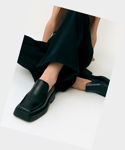 Women's Vagabond Eyra Loafers Black | JEVKZG391