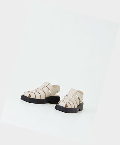 Women's Vagabond Eyra Platform Sandals White | TZCWIF956