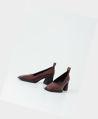 Women's Vagabond Hedda Pumps Dark Red | BPTXAF210