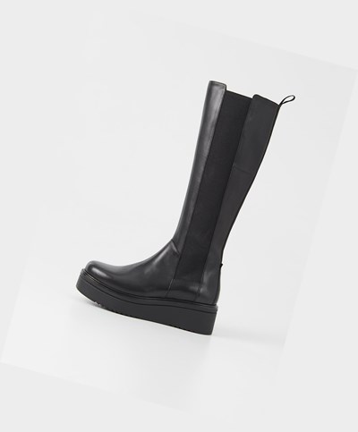 Women's Vagabond Tara Tall Chelsea Boots Black | AVNODQ856