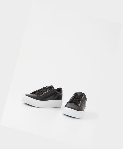 Women's Vagabond Zoe Platform Low Top Sneakers Black | FJDTSU683