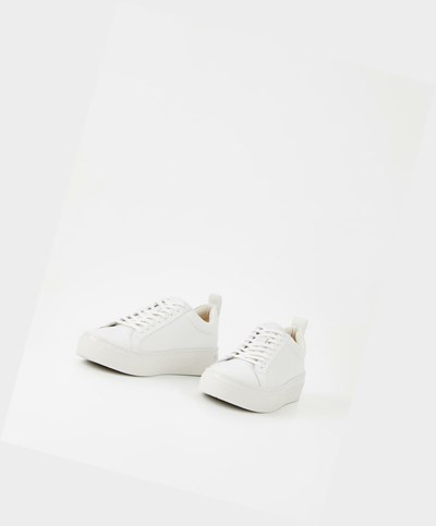 Women's Vagabond Zoe Platform Low Top Sneakers White | LGOJTA208